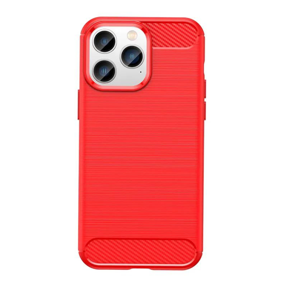 Coque carbon anti choc Rouge